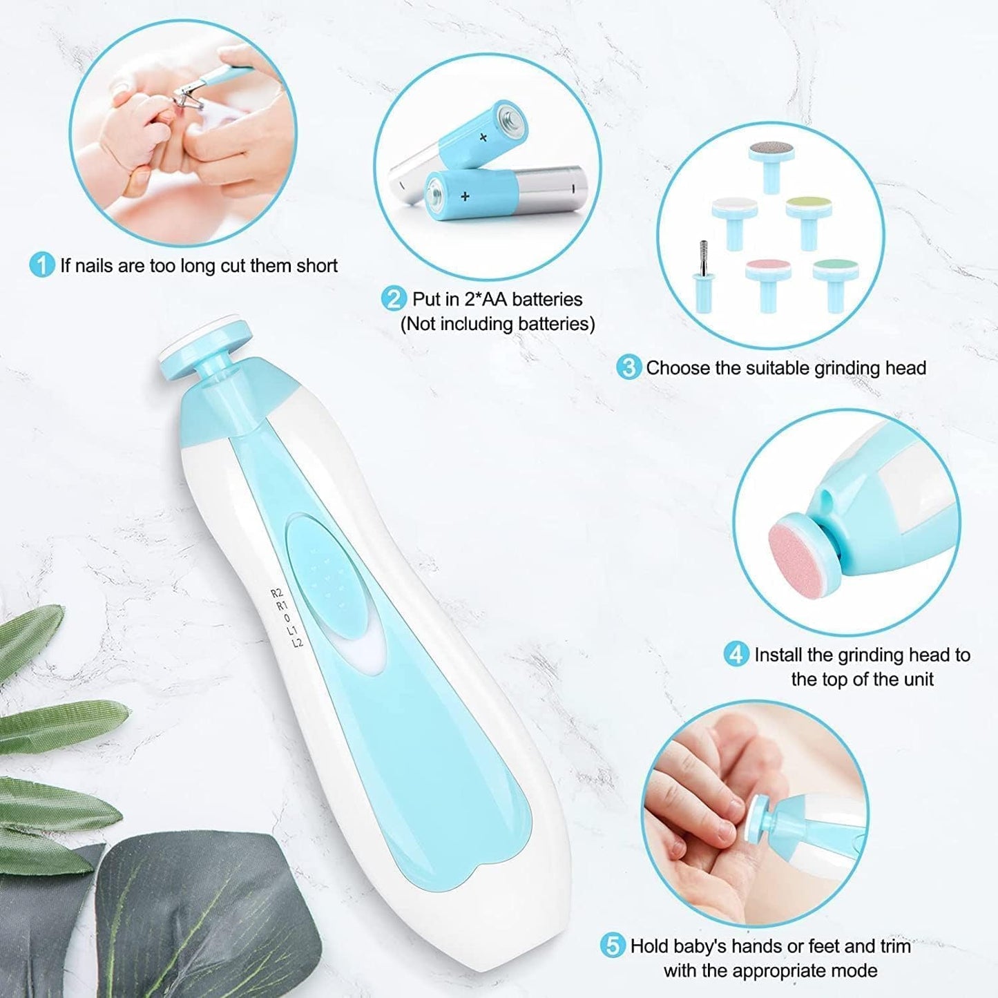 Baby Nail Trimmer | Safe Electric Cutter for Newborns & Toddlers