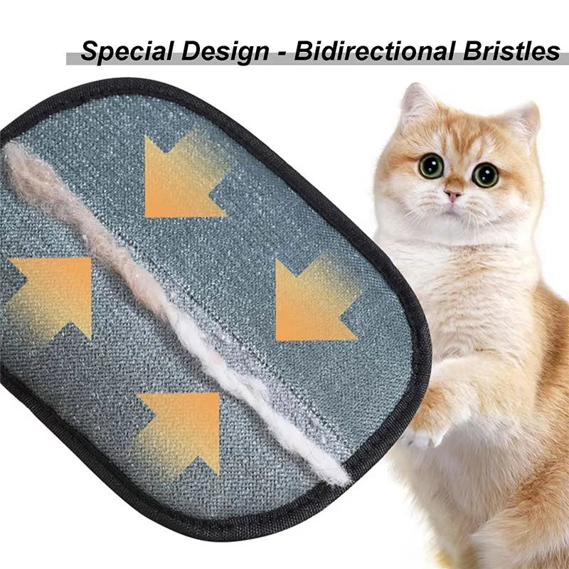 "pet hair remover gloves - easy grooming "